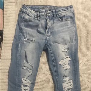 American Eagle hi rise jeans!